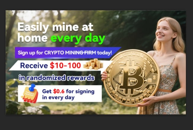 Mine BTC, XRP, DOGE, and more with just a mobile phone: cryptominingfirm users can earn a stable $150 per day.